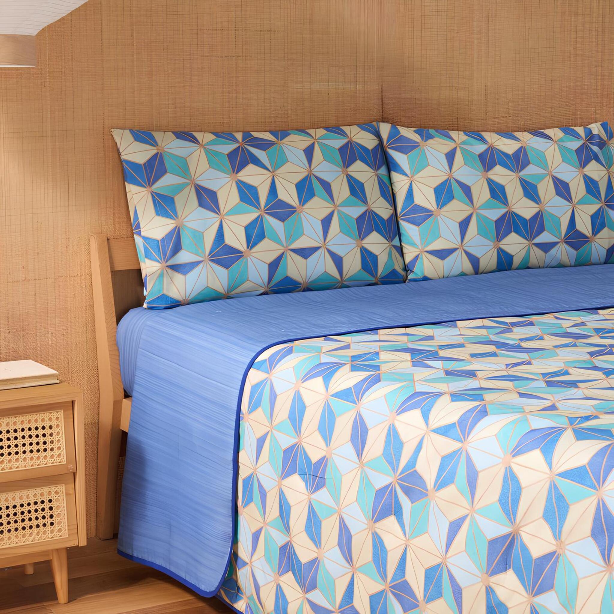 Quilted Double Bedspread in Cotton Bassetti Granfoulard Art. Mergellina